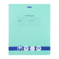 A notebook of 12 sheets in the Panda-Tetrate cage, the cover coated cardboard, a block 80 g/m2, suitable for feathers and capillary handles