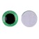 Elose -based eyes, set of 10 pcs., Size 1 pc. - 18 mm, green color with sparkles