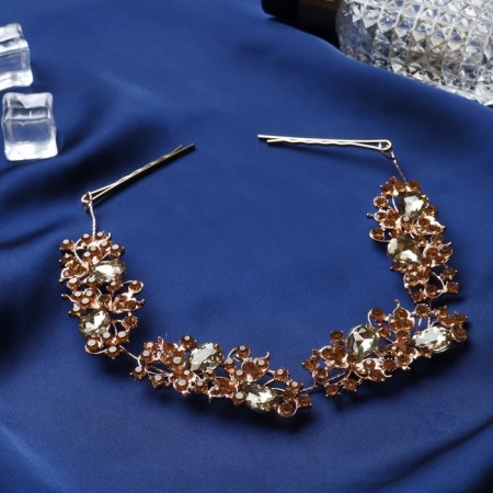 Hair accessory "Laura" (with invisible) 23 cm, gold