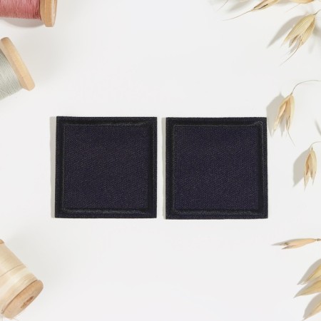 Clothing “Square”, 4.3 × 4.3 cm, heat-mileyle, dark blue color-1
