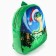 Baby backpack "Snake" with sequins, 23*28 cm, green color