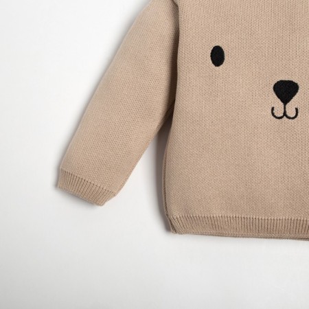 Jumper knitted baby I “Bear” Growth 86-92 cm-6