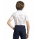 Short -sleeve shirt for Pelican boy, height 128 cm, white color