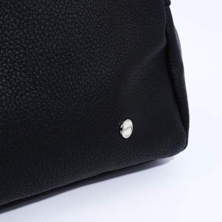 Richet Cross-Boda Bag, external pocket, 2 long belt, black color-4