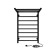 The electric heated towelputant "Sanprise" Aurora P8, 500x800 mm, right, black