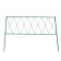 Decorative fence, 70 × 482 cm, 5 sections, metal, green, "bobi"
