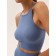 Female top in a rub on thin straps Mirey Top Crop, size 46-48, blue color