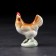 Souvenir "Kurochka", 9 x 4 cm, handmade, porcelain