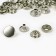 Installation button, omega (o-shaped), d = 15 mm, nickel color