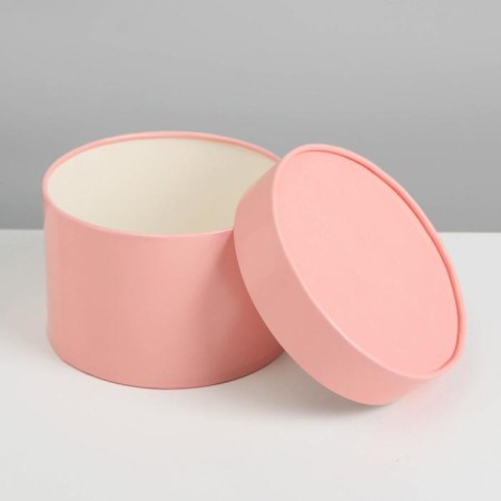 Set of hats 3 in 1 pink, gift packaging, 16 x 10, 14 x 9, 13 x 8.5 cm-3