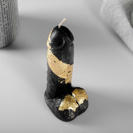 Figure candle "Favorite" Black with a whip 12.5cm-4