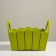 Kashpo wooden 25 × 16 × 17 cm "Maria", side pens, MDF, pistachio