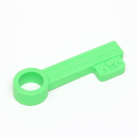 Chewing toy "Key", TPR, 10 cm, green-1