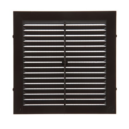Ventilation grate "Cosmetic" luxury L155KR, 155x155mm, with a grid, indescribable, brown