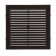 Ventilation grate "Cosmetic" luxury L155KR, 155x155mm, with a grid, indescribable, brown