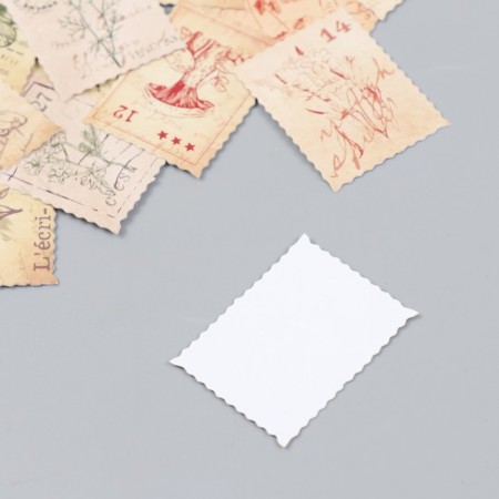 Stickers for creativity "Retro brand" set 46 pcs 4.4x4.4x1.1 cm-2