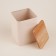 Bank for coffee "San Lorenzo", 10 × 13 cm, pink color, with a bamboo lid