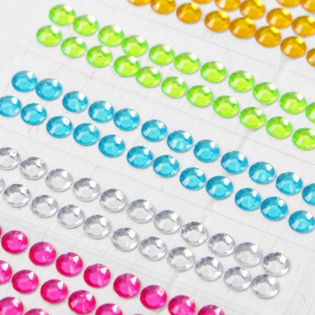 Application with round rhinestones "Cosmos"-2