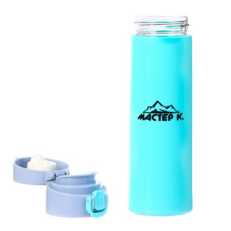 Water bottle, 380 ml, Master K, 21.8 x 6.6 cm, glass-1