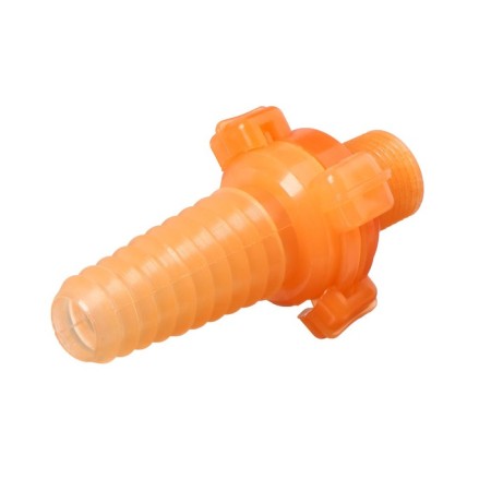 Fitting, external thread 1/2 ", under the hose 3/4" (19 mm) - 1 "(25 mm), the connective compound" Bayonet ", plastic-1