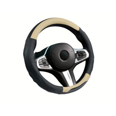 Carfashion Laredo steering wheel, size m, black/beige