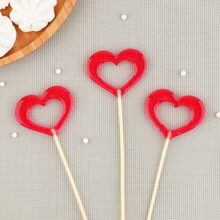 Silicone Mold for candies and chocolate "Heart", 6 × 4.5 cm, Color transparent-2