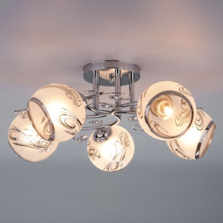 Dlano 5x60W chandelier e27 chrome-2