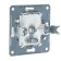 Television socket "W59" Sche RTS-151-4-86, single, hidden, terminal, champagne color