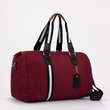 Sports bag with lightning, burgundy color
