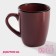 Mug ceramic shade Vanil, 350 ml, burgundy color