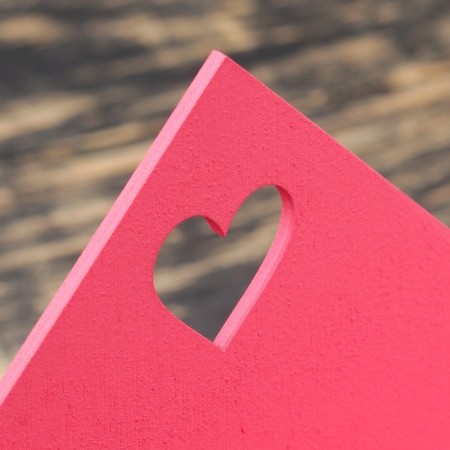 Kashpo wooden 21 × 6 × 18 cm envelope "Good heart", pink give beautifully-2