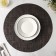 Serving napkin on the table "DI", d = 38 cm, color dark chocolate
