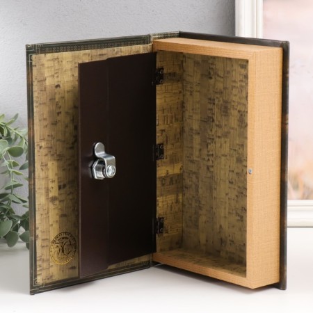 Safe-book wood to the leatherette "Angels. Vintage" 26x17x5 cm-3