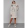 Coat insulated winter female, size 44, beige color