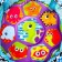 Developing rug 3 in 1 "Turtle", 67x67 cm, with 30 colored balls, crumb I