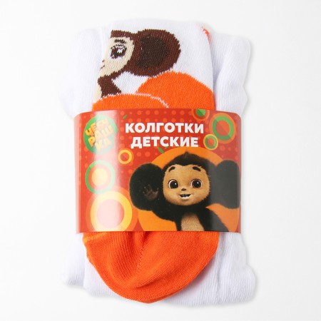 Pantyhose baby kaftan Cheburashka 104-110 cm, white color-3