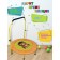 Folding mini-Batut Perfetto Sport with a handle, d = 92 cm, color orange color