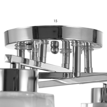 Ariel chandelier 6x60W E27 chrome 66x66x20cm Ritter-6
