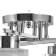 Ariel chandelier 6x60W E27 chrome 66x66x20cm Ritter