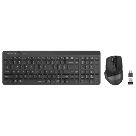 Keyboard + Mouse A4Tech FSTYLER FG2400 Air Claw: Black Mouse: Black USB Wireless Slim (106853-1