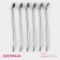 A set of spoon-pipe of bar shares, length 22 cm, 6 pcs