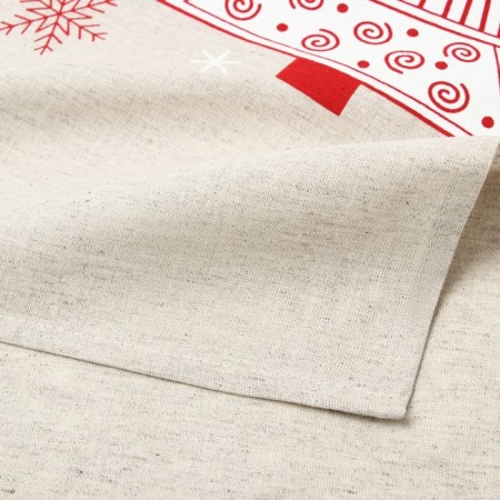 New Year. Red Tree towel, 39x60cm, 160g/m Len50% HL50%-4