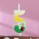 Candle for the cake "Chamomile", 10.2 cm, multi -colored number "5"