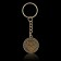A keychain for keys, metallic, amulet "Antislaz" diam. 2.5 cm
