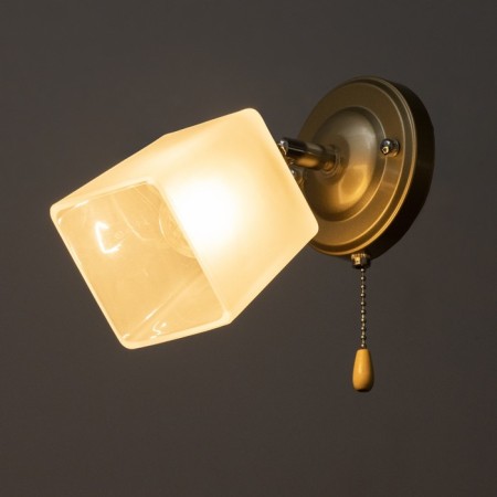 Bra "Sigma" 1x60W E27 gold, chrome 18x10x19cm-2