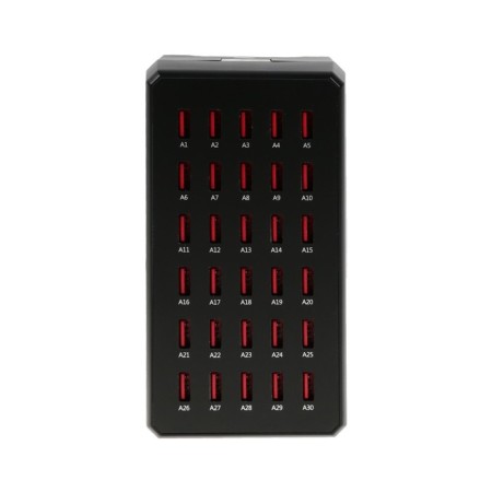 Charger station WT268, 30 USB, 150 W, black-1