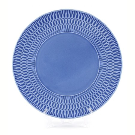 Plate flat Cmielow Sofia "Blue Glaze", D = 21 cm