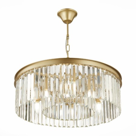 Suspended chandelier ST LUCE. SL1624.203.08. Ercolano. 6x40 W, E14, 55x55x18 cm, Shampan-4