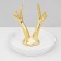 Steacle Universal Ceramics "Horn", 14 × 11.5, white-golden color