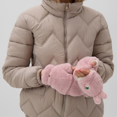 Mittens teenage minku bun 24 cm pink color-3